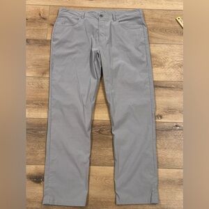The North Face Sprag 5 Pocket Pants Mens Size 38 Waist Light Gray Nylon Outdoors
